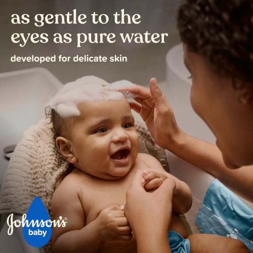 Image of Johnson's Baby Head-to-Toe Gentle Moisture Wash & Shampoo, 13.6 fl. oz | Tear-Free, 2-in-1 Formula, Hypoallergenic, pH Balanced, No Added Parabens, Sulfates & Dyes