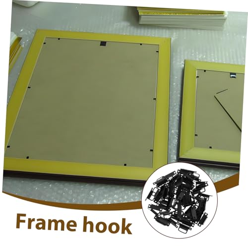 Image of Metal Hooks Picture Hanger 100pcs Heavy Duty Plate Nails for Hanging DIY Decor Hardware