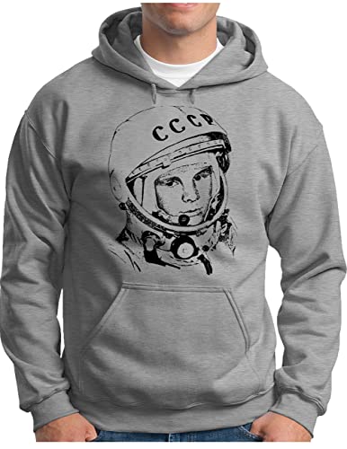 Sojus Moon Mission sweat homme à capuche gris finitions haut de gamme OM3
