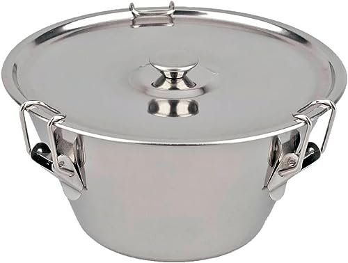 TIENDA EURASIA - Flaneras con Tapa, Flanera Inoxidable con Tapa, Molde con Cierre, Antiadherente Apta para Lavavajillas, Molde resistente al Horno, Flanero Acero Inoxidable (ø22 x ø13 x 9 cm, 2360ml)