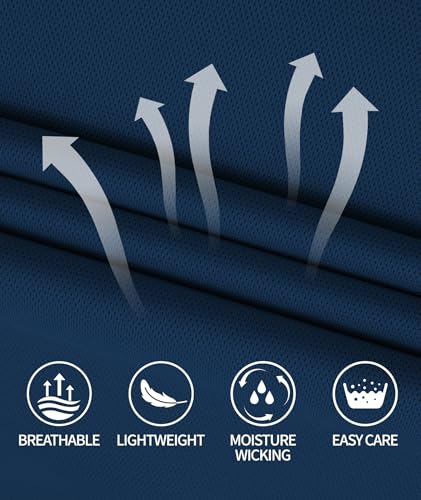 ZITY Long Sleeve Polo Shirts for Men 3 Pack Collared Performance Golf Polos Mens Casual Shirts Moisture Wicking Workwear4