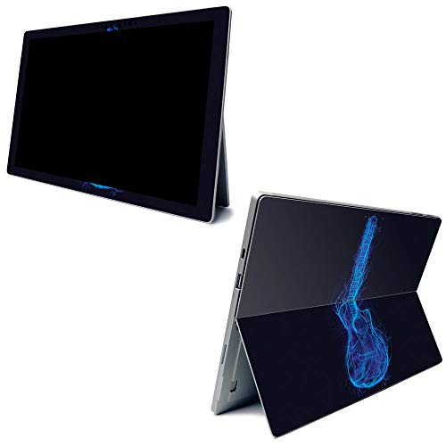Image of MightySkins Carbon Fiber Skin for Microsoft Surface Pro 7 - Electric Guitar | Textured Carbon Fiber Finish | Easy to Apply, Remove, and Change Styles | Made in The USA