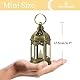 Romadedi Laterne Gold Hochzeit Tischdeko - 10er Set Mini Laterne zum Aufhängen, mit LED Kerzen für Party Deko, Weihnachten, Ramadan, Garten, Balkon, Outdoor, Orientalische