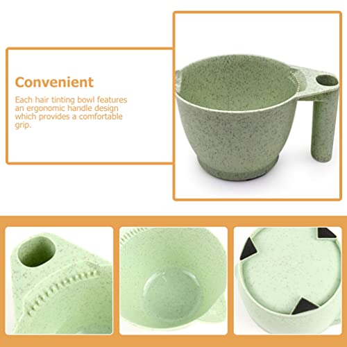 LALAFINA 2Pcs Tigela De Tintura De Cabelo Tigela De De Cabelo De Salão Tigelas De Mistura Para A Do