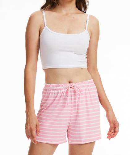 Image of GYS Women's Bamboo Viscose Cooling High Waisted Pajama Shorts