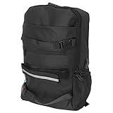 BUGUUYO Backpack, 1pc Skateboard Laptop Bag, Casual Daypack, Black, Oxford Cloth, Business Computer Bag, Travel, 1.0 centiliters, 4.72x11.22x4.72 inches