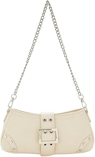 FOREVER21 Women Buckled Faux Leather Shoulder Bag