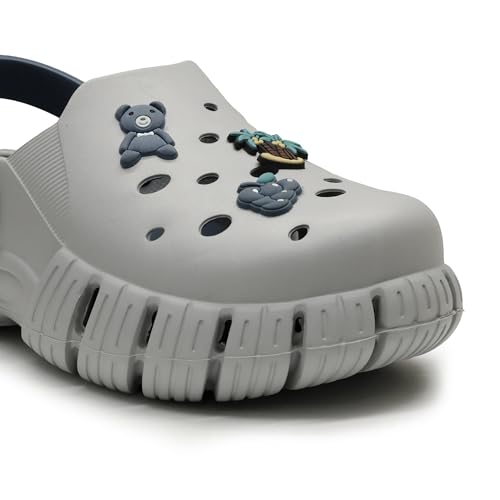 Image of ASIAN INDIGO-10 Stylish Women Clogs | Ultra-Light, Breathable & Comfortable Slip-Ons with Cute 3D Stickers