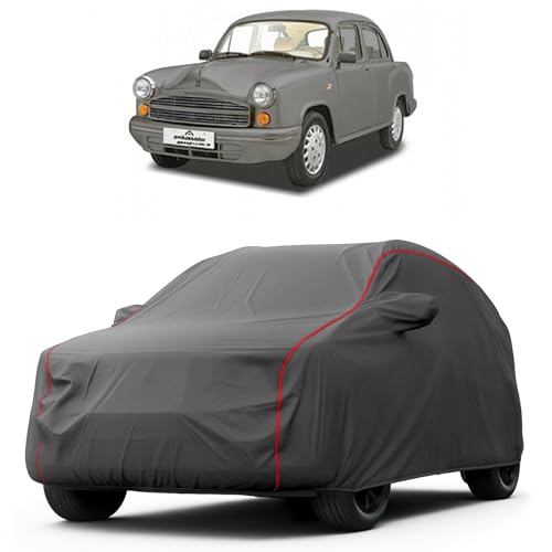 Image of Heavy-Duty Car Cover for Compatible with HM Ambassador MPFi (1957 to 2025 All Models) Deluxe Car Protection Cover - Waterproof & UV-Resistant All-Season Exterior Protection