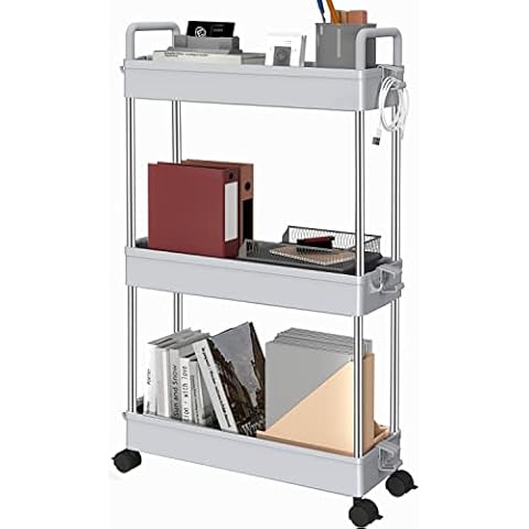 Ronlap Carrito de Servicio Carrito de Cocina Carrito de baño 3 Niveles Cover