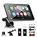 Produktbild 7 Zoll CarPlay Bildschirm, Tragbares Autoradios kompatibel mit Apple CarPlay&Android Auto Car Stereo, IPS Touch Screen, Bluetooth, AHD Rückfahrkamera, AUX/USB/TF, für Autos/LKWs/SUVs/Wohnmobile/Vans