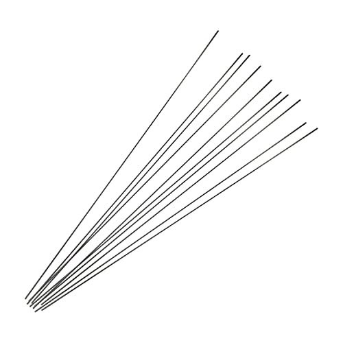 Image of Jutagoss Carbon Fiber Rod 2mm Craft Matte Pole Length 400mm 15.75 Inch Round Carbon Fiber Wing Tube for RC Airplane DIY Craft 5Pcs