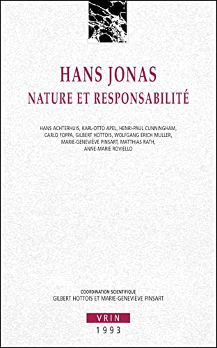 livre Hans Jonas. Nature et responsabilité