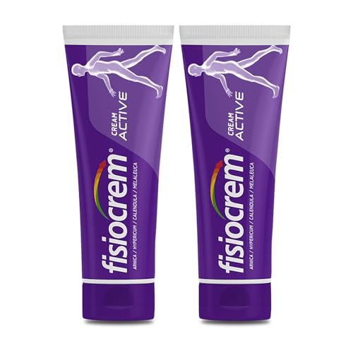 FISIOCREM Cream Active - Herbal Moisturising Massage Rub for Neck Shoulders & Back Comfort - Contains Arnica Montana - Trusted 30+ Years - 120ml