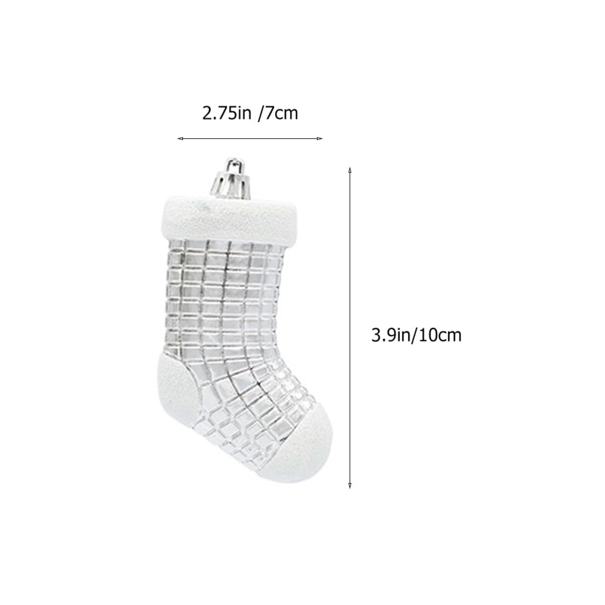 TOPBATHY 20 STK Weihnachtsbaum-anhänger Weihnachtsbaum Hängende Verzierung Mini-weihnachtsdekorationen Entzückende Weihnachtssocke Weihnachtsschmuck Weihnachtssocken Urlaubsstrümpfe Plastik