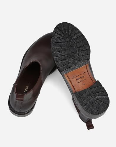 Image of Monte Carlo Mens Solid Slip on Genuine Leather Chelsea Boots (201824FW)