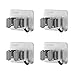 MaoXinTek Soporte para Escobas Autoadhesivo Sin Perforar Acero Inoxidable Colgador de Fregonas con Ganchos para Hogar Cocina Baño Garajes Gris 4 Piezas