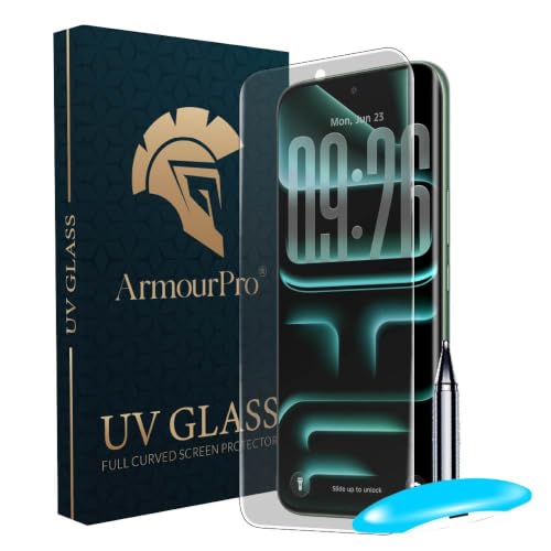 Image of ArmourPro Matte UV Tempered Glass for Infinix Note Edge, Curved Screen Protector, Anti-Glare, Edge-to-Edge Coverage, Fingerprint Friendly, Case Friendly | Pack of 1