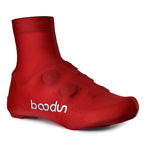 Cubrebotas Ciclismo Hombre Mujer Elástico Transpirable Rojo XL
