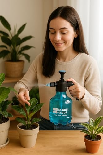 Image of 3 Liter Heavy Duty Pressure Sprayer Pump | Adjustable Nozzle & Safety Pressure Release Valve | Transparent Design for Water Level | Ideal for Garden, Home, and Sanitizing (3 LTR Blue)