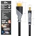 CSL - 12,5m 2er-Pack 4k HDMI Kabel 2.1/2.0-1m -48K @ 60Hz - 18 Gbit/s - 3D - Ultra High Speed mit Ethernet - TV Blu-ray PS5 Xbox Series X Switch - schwarz - 12,5 Meter