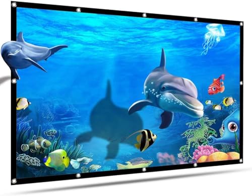 Pantalla de proyección portátil de 120 pulgadas 16:9 plegable