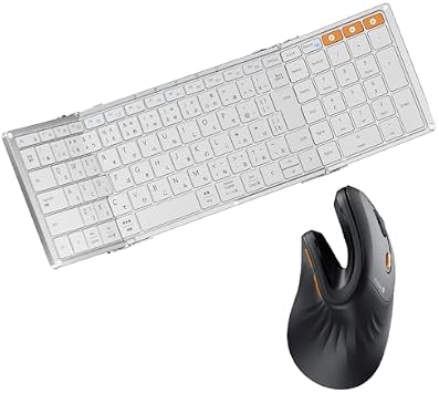 XK01 Foldable Keyboard and EM11 NL Vertical Mouse Combo