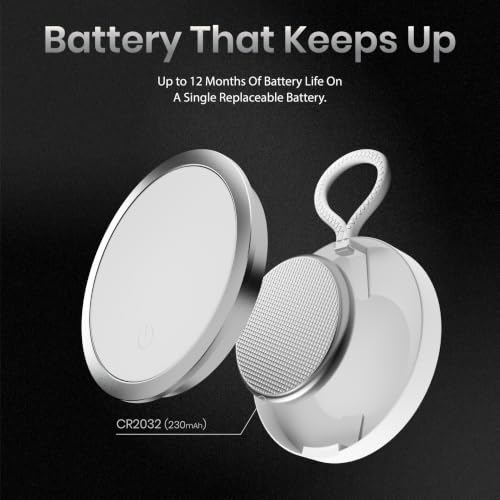 Image of CASEGEAR Atlas Smart Tag (Pack of 2) | Compatible with Apple Find My & Google Find Hub Bluetooth Tracker | Suitable for Keys, Wallet, Luggage, Bags & Pets | Left Behind Alert | Item Finder | White