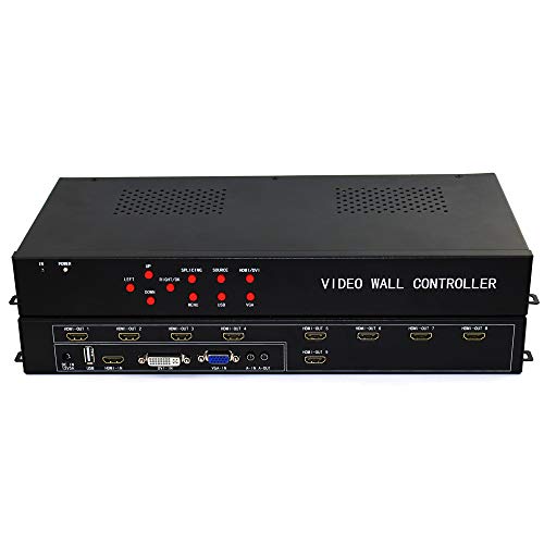 3x3 HDMI Video Wall Processor (2020 Version) HD TV 1080P Matrix Controller Splicer Splitter Display 3x2 2x2 3x1 1x3 2x3 4x2 2x4