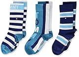  Tommy Hilfiger Jungen TH Kids 3P GIFTBOX Socken, Türkis (Real Teal 005), 35-38 (Herstellergröße: 35/38) (3er Pack)