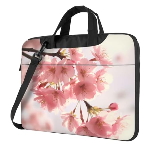 Sacoche ordinateur fleurs de cerisier pour aller au bureau ou à l'université