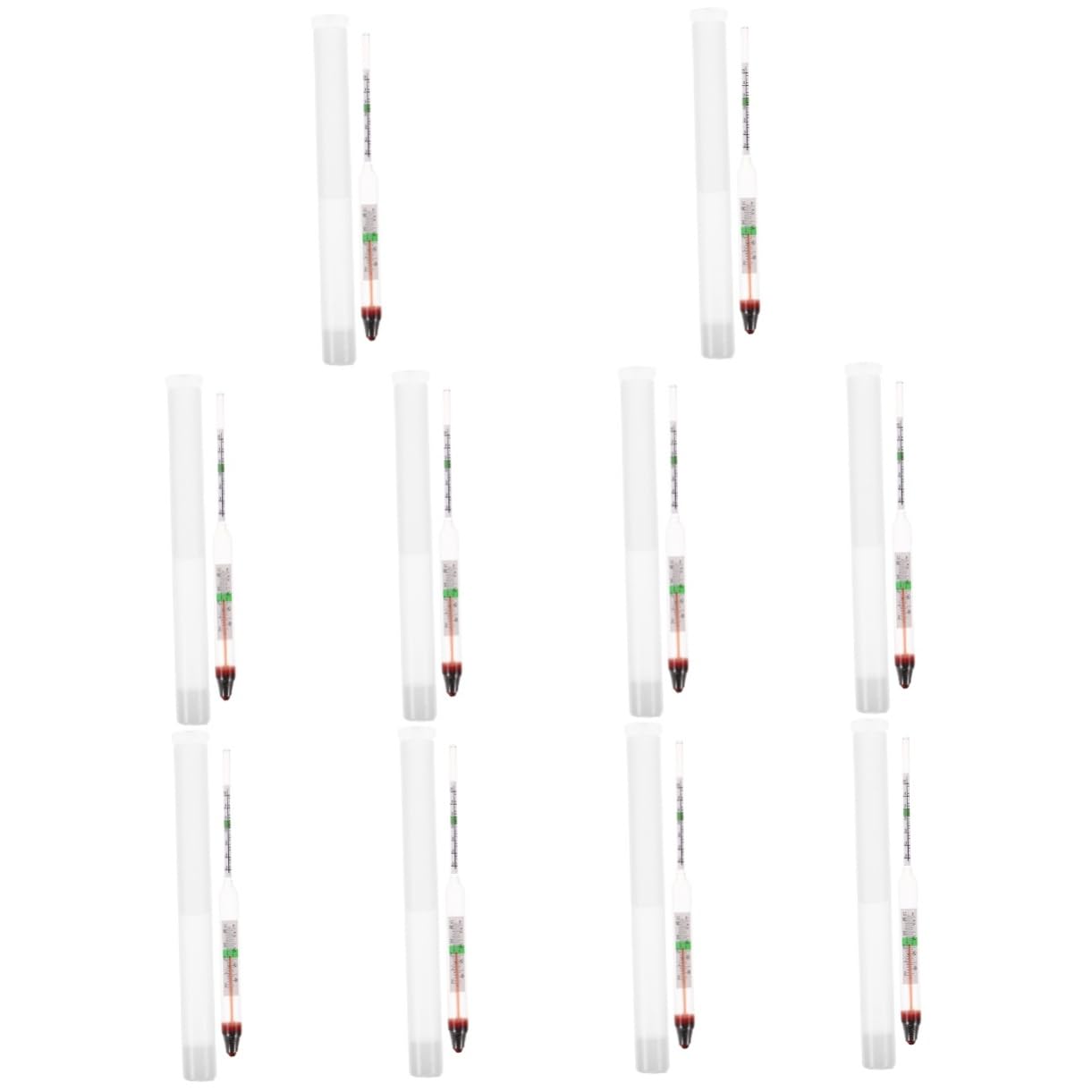 Toyvian 10 Sätze Salzgehaltmesser Für Meerwasser Aräometer Für Aquarien Aquarium Dichte Ozeandekor Hydrometer Aquariensalz Zubehör Für Meerwasseraquarien Messgerät Fischtanks Groß Plastik