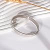 MILAKOO 8mm Classical Pattern Bangle Stainless Steel Silver Bracelet for Women Eternity Fahion Jewerly #2