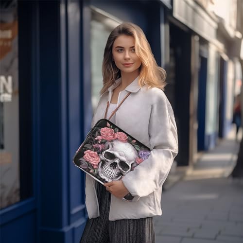 Funda para Laptop Skull con Flores 13-14 Pulgadas Waterproof miniatura 7