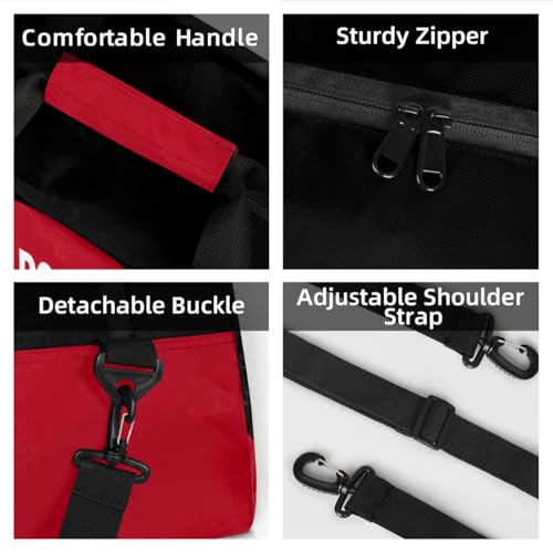 Custom Mini Gym Duffel Bag for Women Men Personalized Wrestling Print Waterproof Carry On Weekender Bag4