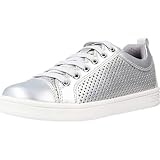 Cierre: Cremallera Geox J Djrock Girl A, Zapatillas Niñas, Plateado (Silver C1007), 34 EU