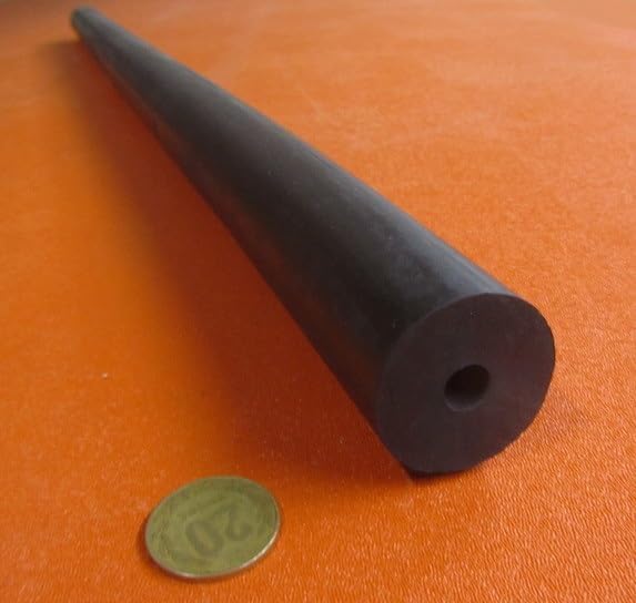 Black Neoprene Round Tube 75A 1.50" (1-1/2") OD x .375" (3/8") ID x 36" Length 1 pc