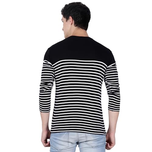 Image of fanideaz Men's Cotton Full Sleeve Henley T Shirts for Men