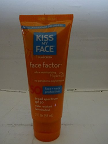 Kiss My Face Sun Care Face Factor SPF 50 for Face and Neck - 2 Oz, Pack of 2 by Kiss My Face Cover