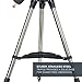 Celestron – AstroMaster 114EQ Newtonian Telescope – Manual Reflector for Beginners – Aluminized Mirror – Adjustable-Height Tripod – Includes Accessories Plus Astronomy Software Package