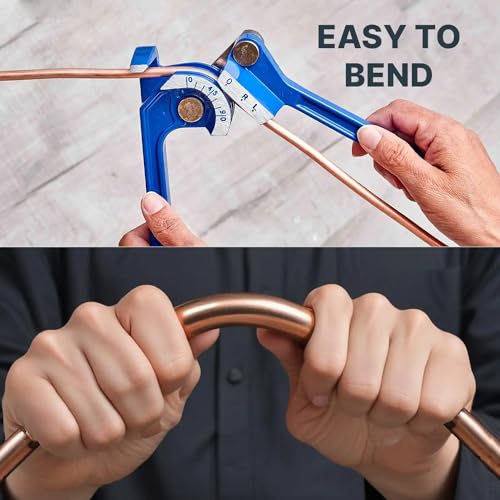 Visiaro Round Soft Copper Tube, 3mtr, Outer Dia 1/4 inch, Wall Thickness 25 swg, Seamless Hollow Pipe Coil for Air Conditioning, Refrigeration, Plumbing Systems and DIY Projects