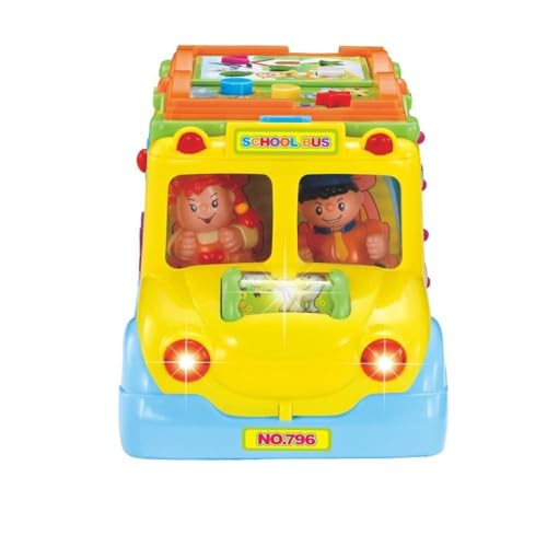 Image of Shopbefikar Hola Keep Me Busy School Bus: Interactive Toy for Toddlers