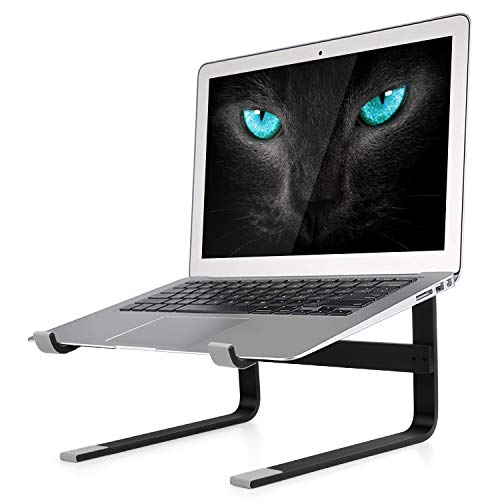 Minishark Laptop Stand, Ergonomic Aluminum Laptop Mount Computer Stand Detachable Laptop Riser Notebook Holder Stand for Desk Compatible with MacBook Air Pro, HP, Lenovo More 10-15.6