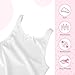 Toulite 2 Pcs Girls White Slip for Under Dresses Sleeveless Full Slip with Strap Lace Trim Tea and Knee Length Slips(Size 6)