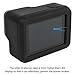 Protective Case for GoPro Hero 5 6 Sport Camera with Lens Cap, FineGood Soft Silicone Covers for Hero5 Hero6 Action Camera and Lens- Black