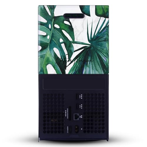 Enveloppement Xbox Series X feuillage vert pour salon design - 4