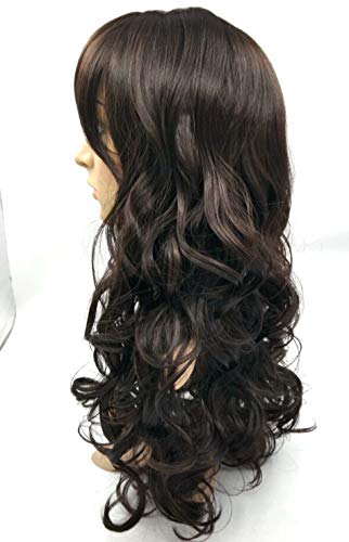 Wigbuy B0020180202CW Long Dark Brown Hair Wigs Pirate Wig Costume Wigs thumb #5