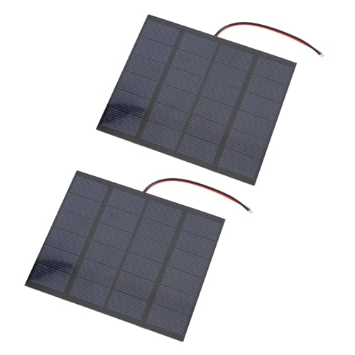 Jectse Pequeño Panel Solar para Teléfono, Tableta, Cámara, Linterna, Salida de Energía Solar Monocristalina Eficiente para Actividades Al Aire Libre [2 piezas]