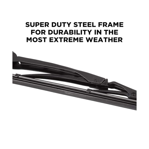 ClixWipers Heavy Duty 2-Pack 36" + 36" Replacement Windshield Wiper Blade for Truck, Bus, RV, and Equipment - Fits 7/8" -1" Wide Saddle Wiper Arms (Set of 2) - Image 3