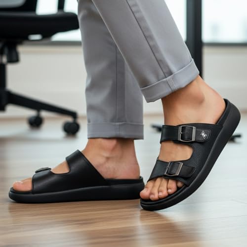 Image of KazarMax Premium ContourX Men's | Anatomical Comfort Sandals | Cushioned Footbed Sandal